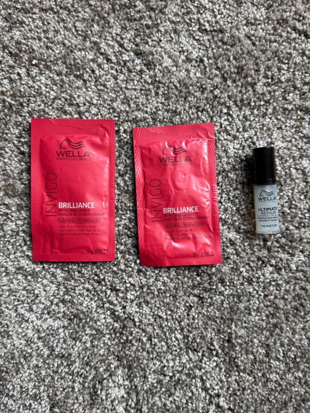 Wella Brilliance & Ultimate Repair Hair Care Samples